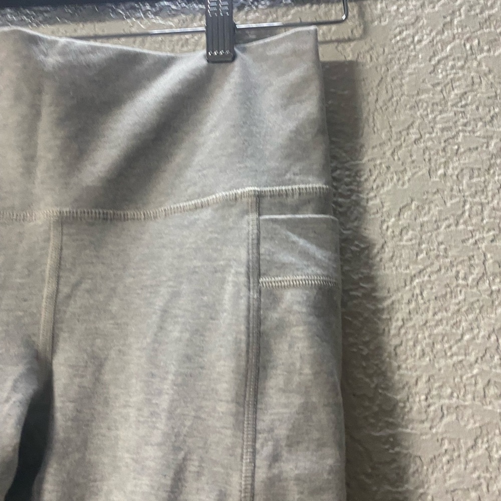 Athleta Girl Black and  Heather Gray Leggings high rise L/12 - Picture 7 of 11